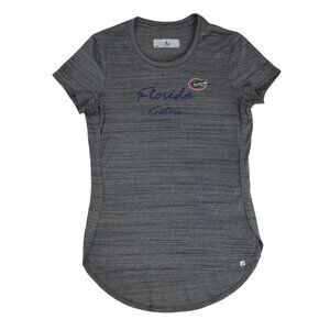 Florida Gators Women's Gray Performance T-Shirt w/ Logo in Heather Gray Small